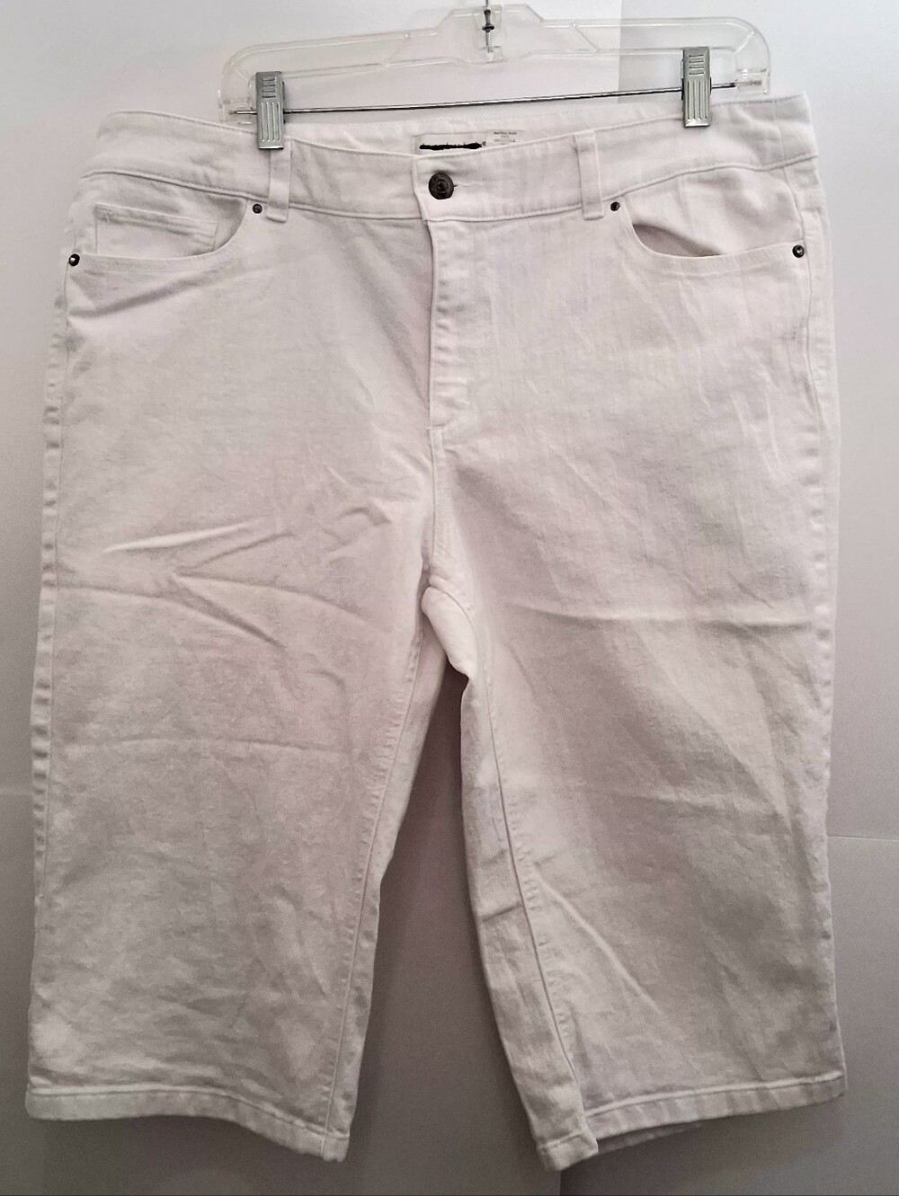 Christopher & Banks White Denim Capris Size 18W